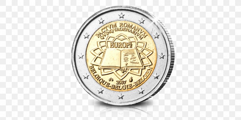 Belgium Treaty Of Rome 2 Euro Coin 2 Euro Commemorative Coins Euro Coins, PNG, 1000x500px, 2 Euro Coin, 2 Euro Commemorative Coins, Belgium, Belgian Euro Coins, Body Jewelry Download Free
