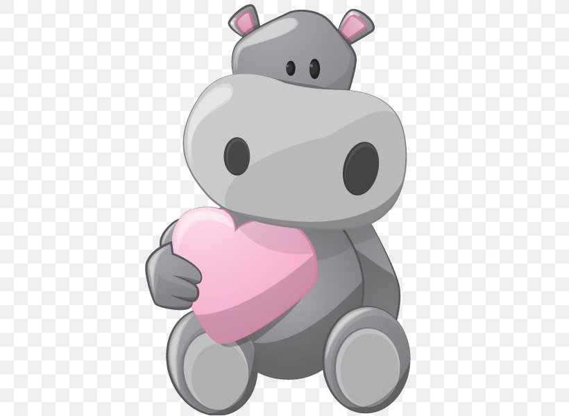 Hippopotamus Baby Hippos Cuteness Cartoon Clip Art, PNG, 600x600px, Watercolor, Cartoon, Flower, Frame, Heart Download Free