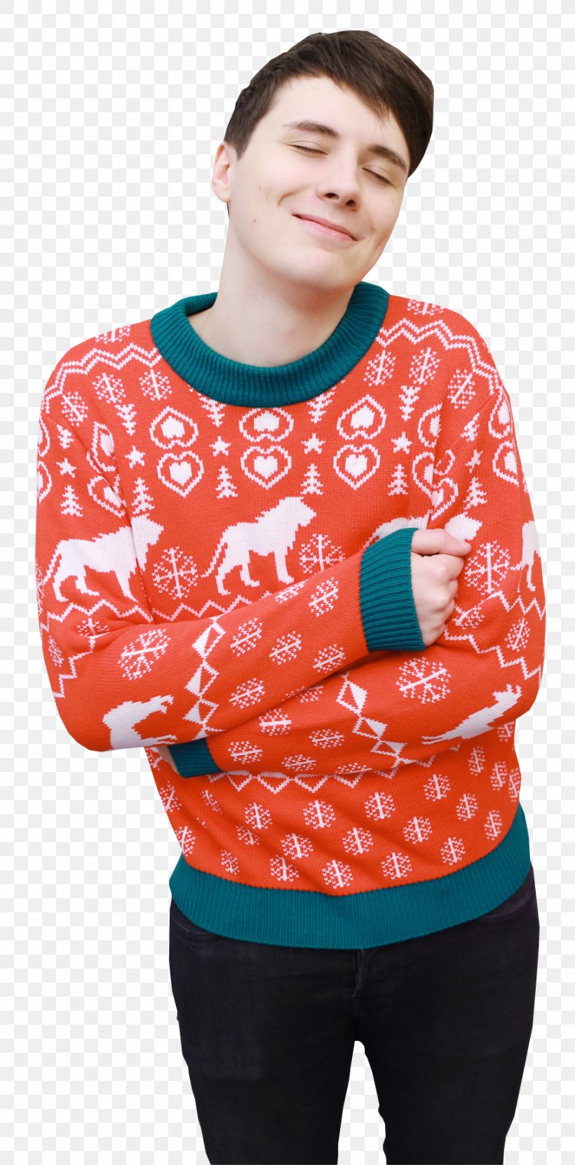 Dan Howell T-shirt Sweater Hoodie Dan And Phil, PNG, 908x1839px, Dan Howell, Christmas Day, Christmas Gift, Christmas Jumper, Clothing Download Free