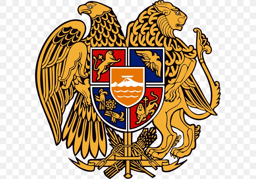 Coat Of Arms Of Armenia Flag Of Armenia First Republic Of Armenia T-shirt, PNG, 595x572px, Coat Of Arms, Armenia, Artwork, Coat, Coat Of Arms Of Armenia Download Free