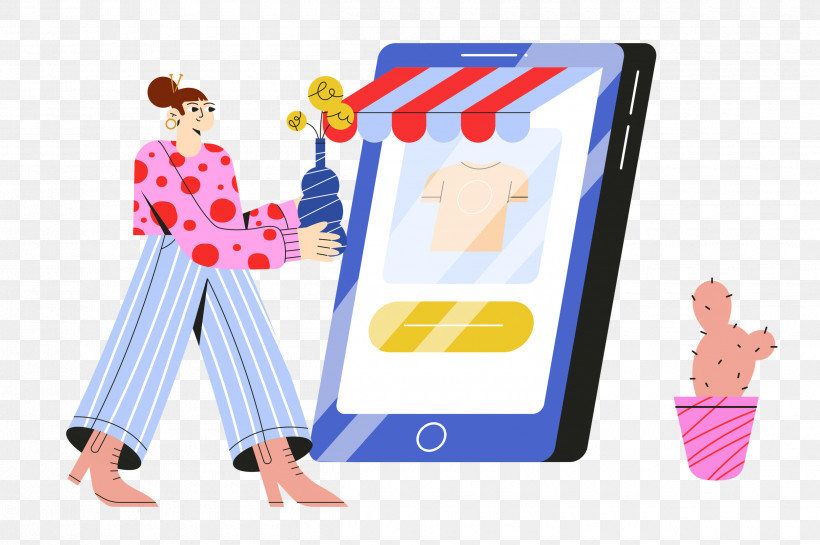 Shopping Mobile Business, PNG, 2500x1662px, Shopping, Business, Cartoon, Clock, Coffee Cup Download Free