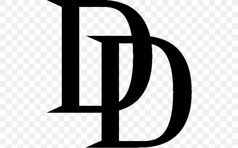 Daredevil Logo Clip Art, PNG, 512x512px, Daredevil, Area, Black And White, Brand, Cdr Download Free