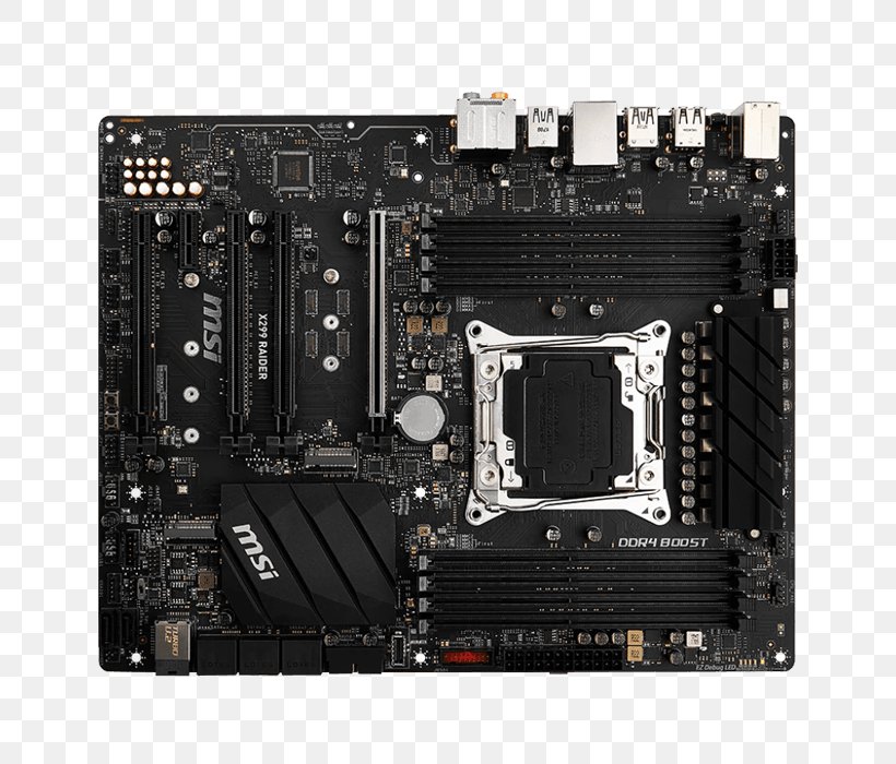 Motherboard Intel X299 LGA 2066 Micro-Star International Mainboard MSI X299 Base Intel 2066 Form Factor, PNG, 700x700px, Motherboard, Atx, Central Processing Unit, Computer, Computer Accessory Download Free