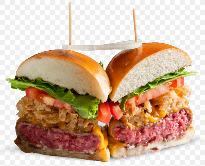 Slider Rare Bar & Grill Murray Hill Buffalo Burger Cheeseburger Veggie Burger, PNG, 2735x2216px, Slider, American Food, Appetizer, Breakfast Sandwich, Buffalo Burger Download Free