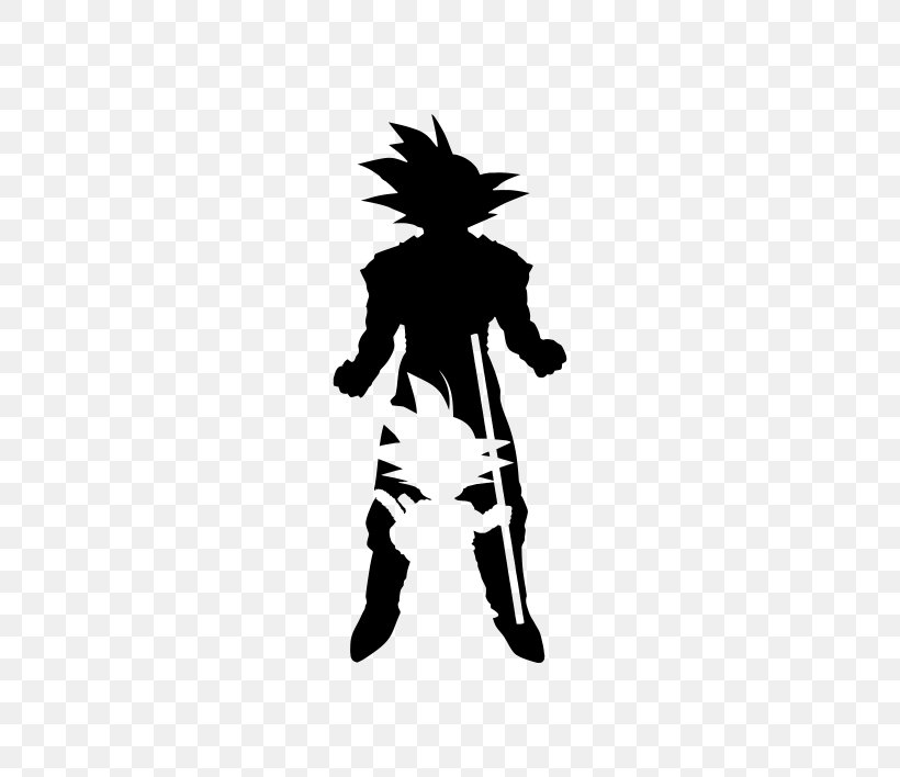 Goku Vegeta YouTube Dragon Ball Silhouette, PNG, 570x708px, Goku, Art, Black, Black And White, Costume Download Free