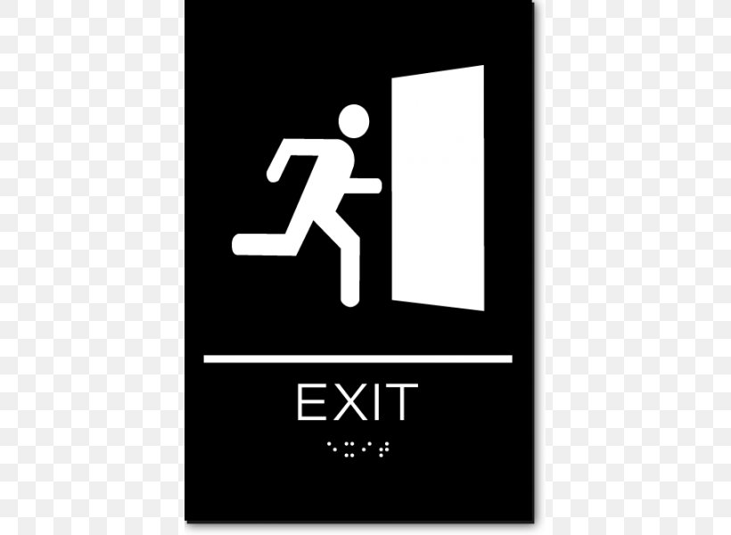 Exit Sign ADA Signs Emergency Exit Signage Accessibility, PNG, 600x600px, Exit Sign, Accessibility, Accessible Toilet, Ada Signs, Braille Download Free