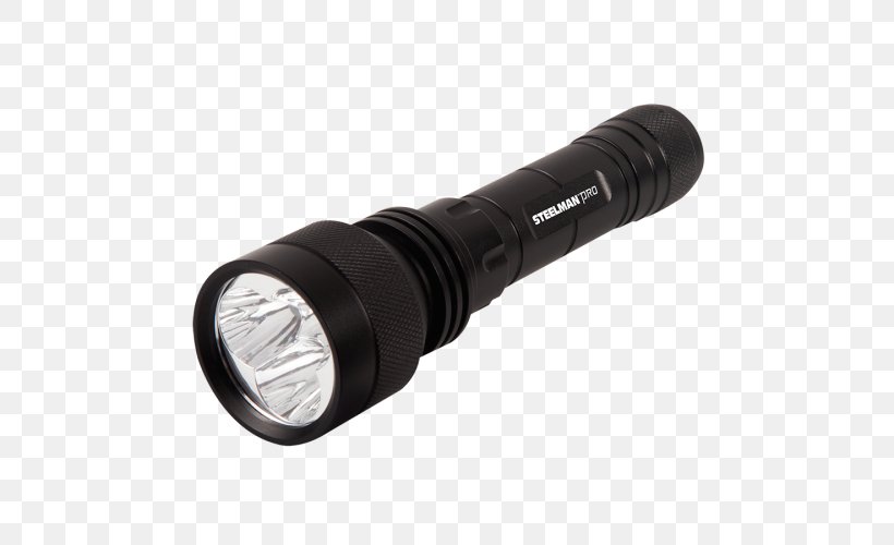 Flashlight Light-emitting Diode Rechargeable Battery Lumen, PNG, 500x500px, Flashlight, Bateria Cr123, Battery Charger, Brightness, Cree Inc Download Free