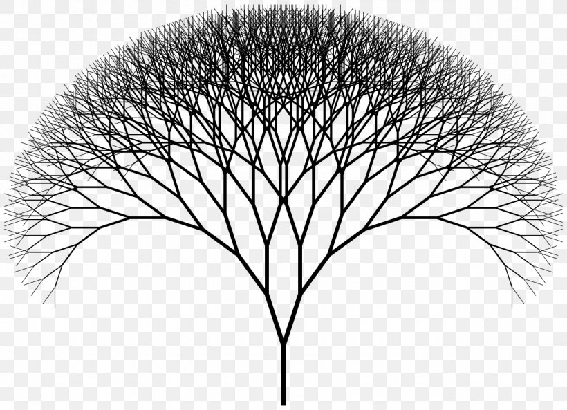 Fractal Art Fractal Tree Index Mathematics, PNG, 1280x926px, Fractal, Black And White, Branch, Curve, Drawing Download Free