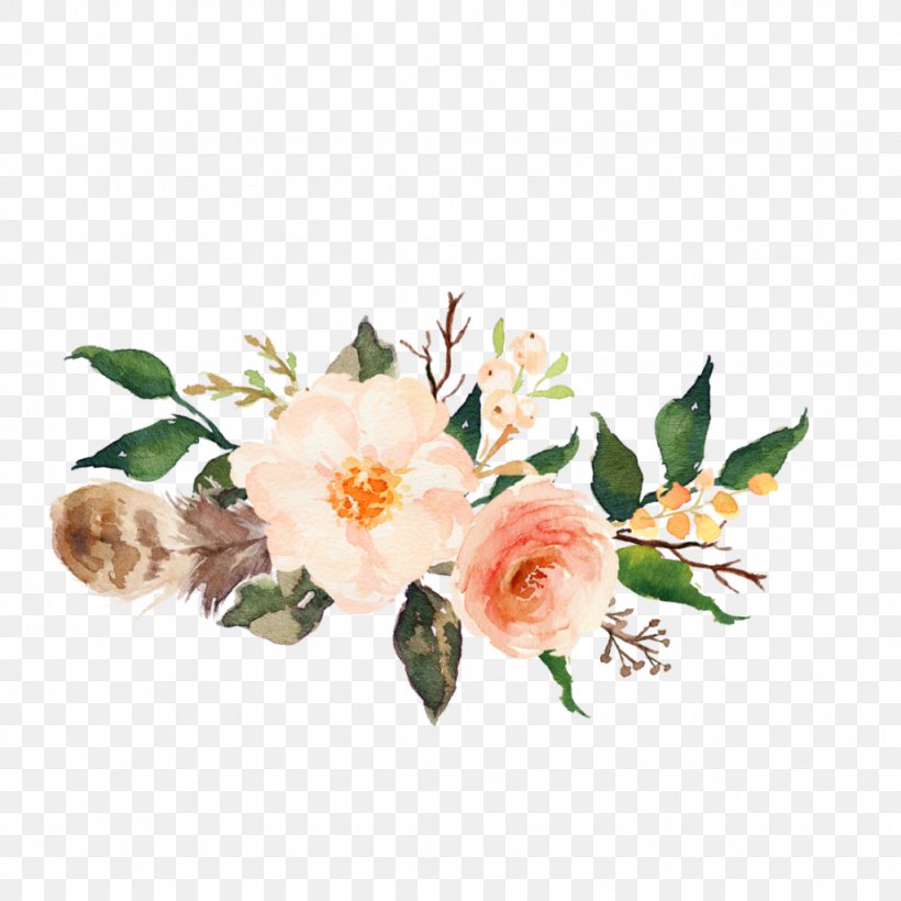 Garland Watercolour Flowers Paper, PNG, 1024x1024px, Garland, Artificial Flower, Color, Cut Flowers, Drawing Download Free