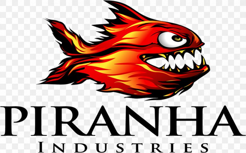 Piranha Industries Logo Clip Art, PNG, 875x547px, Logo, Artwork, Brand, Fictional Character, Fish Download Free