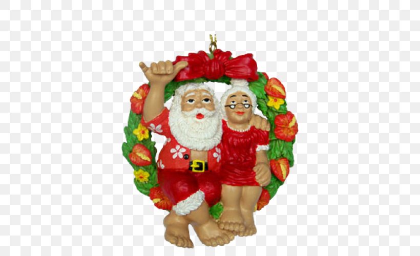 Santa Claus Christmas Ornament Mrs. Claus Mele Kalikimaka, PNG, 500x500px, Santa Claus, Aloha Shirt, Christmas, Christmas Decoration, Christmas Ornament Download Free