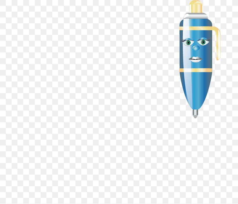 Cartoon Ballpoint Pen Icon, PNG, 700x701px, Cartoon, Ballpoint Pen, Blue, Floor, Fountain Pen Download Free