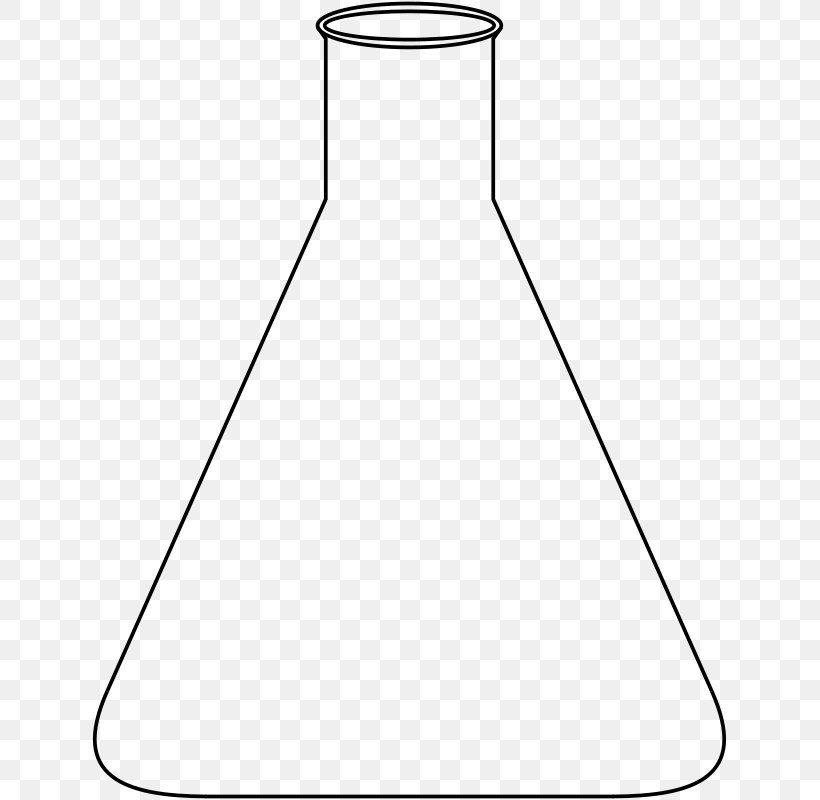 Erlenmeyer Flask Laboratory Flasks Laboratory Glassware Chemistry, PNG, 637x800px, Erlenmeyer Flask, Area, Beaker, Black And White, Chemist Download Free
