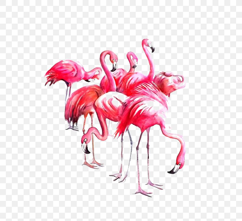 Flamingo Watercolor Painting Paper Art, PNG, 564x748px, Painting, Art, Artist, Beak, Bird Download Free