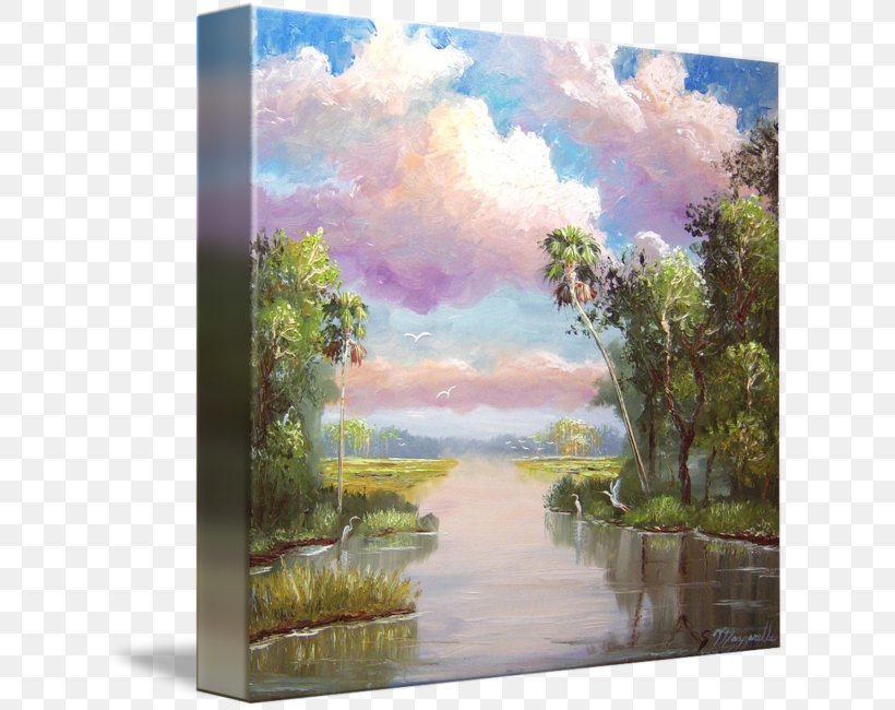 Watercolor Painting Everglades Oil Painting, PNG, 624x650px, Painting, Acrylic Paint, Art, Artist, Artwork Download Free