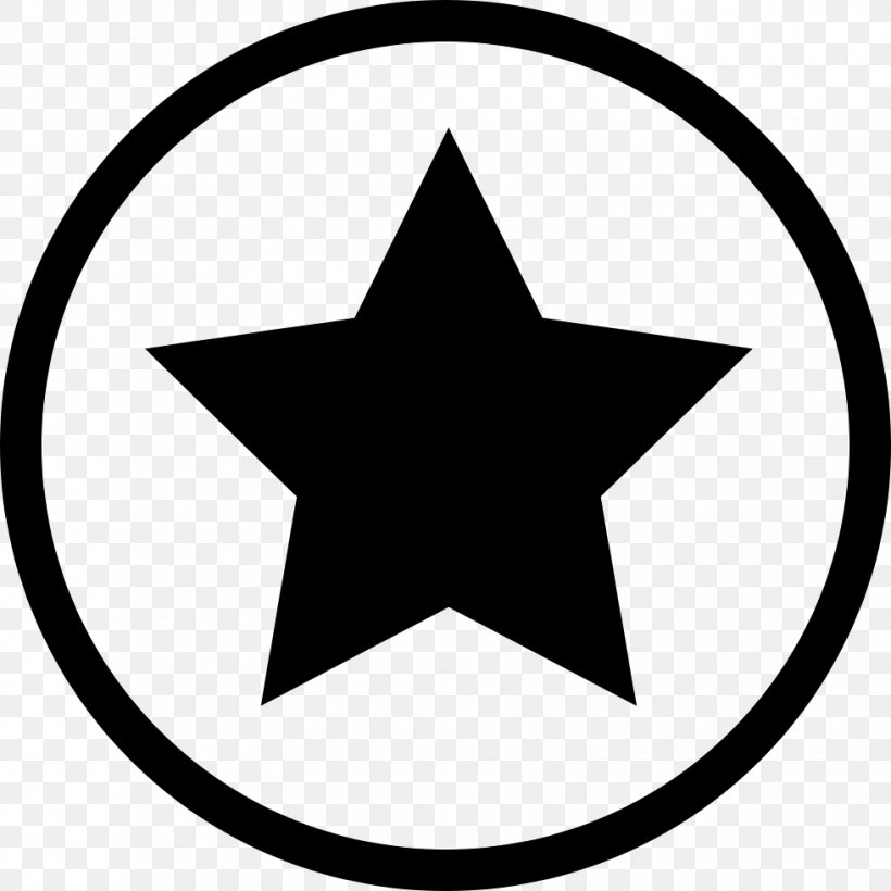 Five-pointed Star Circle, PNG, 980x980px, Fivepointed Star, Area, Black, Black And White, Monochrome Photography Download Free