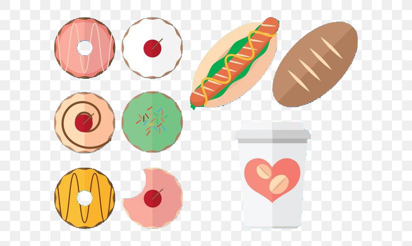 Hot Dog Doughnut Hamburger Fast Food Breakfast, PNG, 700x490px, Hot Dog, Breakfast, Cuisine, Doughnut, Fast Food Download Free