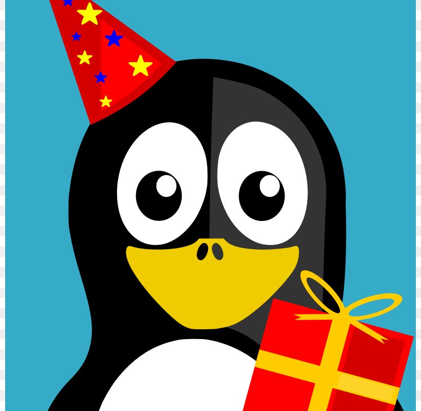 Linux Kernel Birthday GNU Free And Open-source Software, PNG, 800x800px, Linux, Art, Beak, Bird, Birthday Download Free