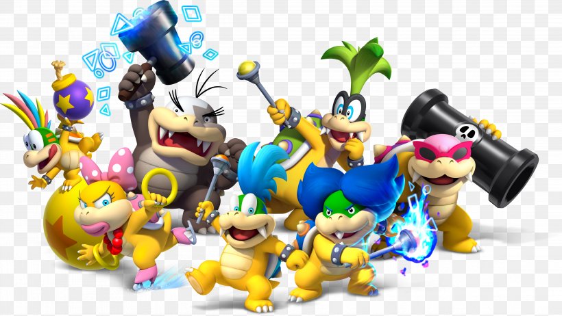 New Super Mario Bros. U Super Mario Bros. 3 New Super Mario Bros. Wii, PNG, 4568x2577px, New Super Mario Bros, Bowser, Figurine, Koopa Troopa, Koopalings Download Free