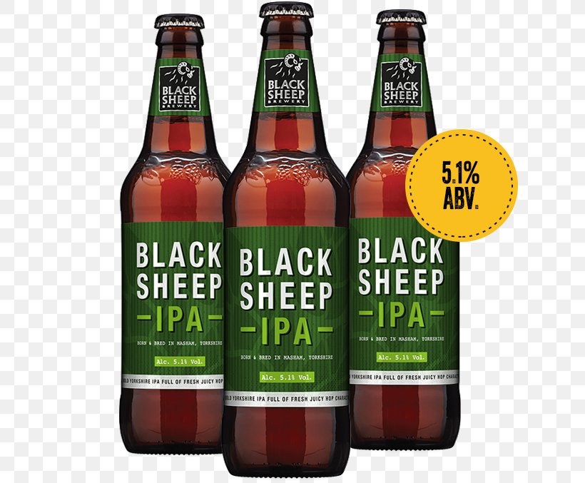 India Pale Ale Black Sheep Brewery Beer Bottle, PNG, 642x677px, Ale, Alcoholic Beverage, Beer, Beer Bottle, Beer Brewing Grains Malts Download Free