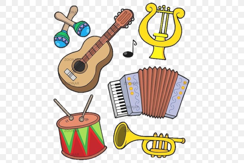Musical Instruments Vector Graphics Image Cartoon, PNG, 489x550px, Watercolor, Cartoon, Flower, Frame, Heart Download Free