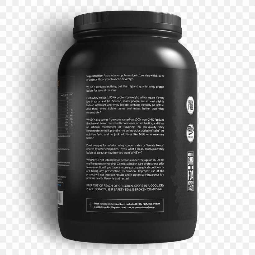 Dietary Supplement Milkshake Bodybuilding Supplement Whey Protein Isolate, PNG, 1000x1000px, Dietary Supplement, Bodybuilding, Bodybuilding Supplement, Brand, Carbohydrate Download Free