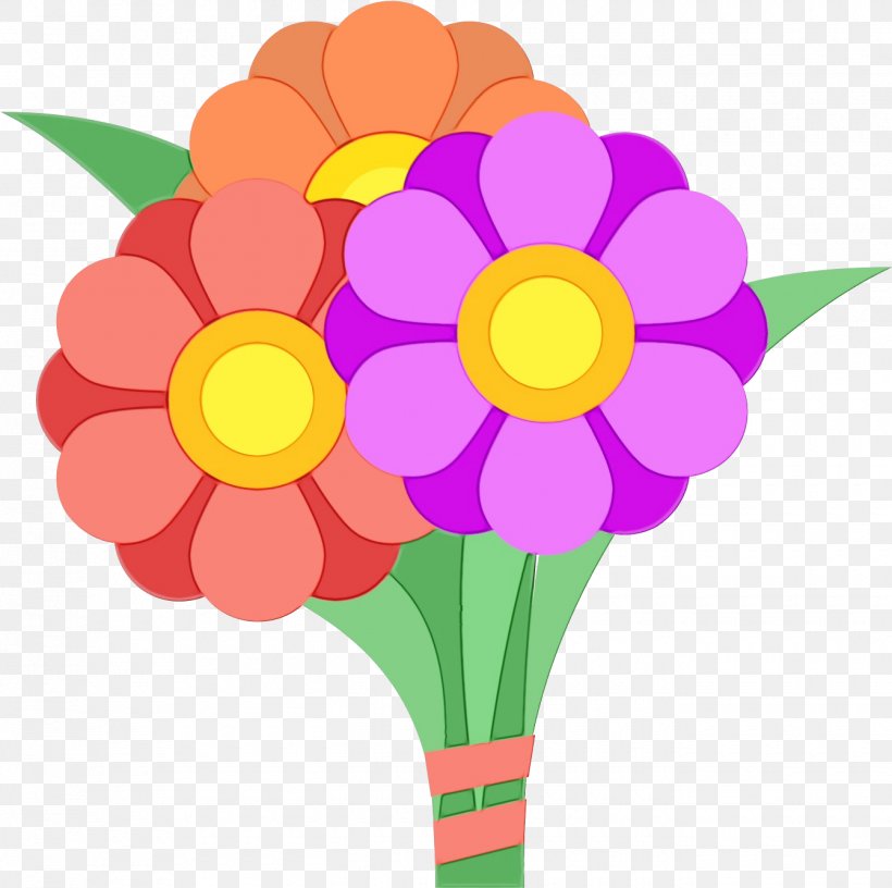 Flower Cut Flowers Violet Bouquet Yellow, PNG, 1340x1335px, Watercolor, Bouquet, Cut Flowers, Flower, Paint Download Free