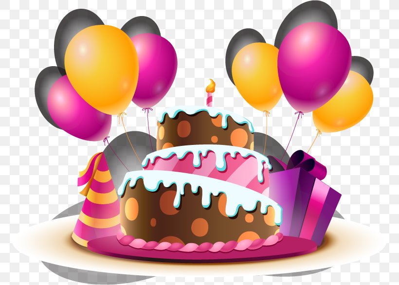 Happy Birthday To You Wish Greeting Card Happiness, PNG, 770x586px, Birthday,  Baked Goods, Birthday Cake, Birthday