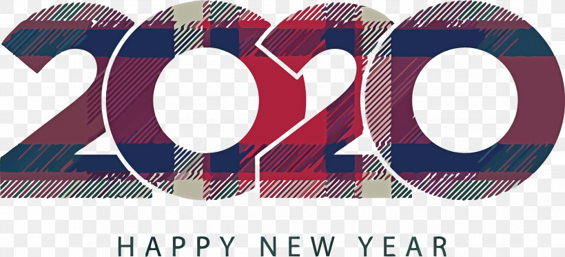 Happy New Year 2020 Happy 2020 2020, PNG, 3367x1537px, 2020, Happy New Year 2020, Happy 2020, Logo Download Free