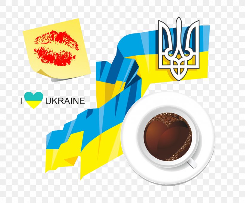 Ukrainian Flag Coffee, PNG, 1000x829px, Ukraine, Art, Brand, Clip Art, Flag Of Ukraine Download Free