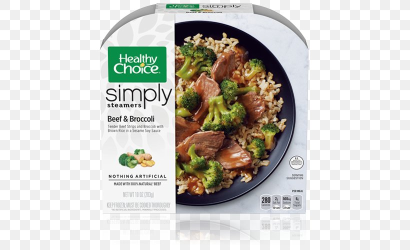 Healthy Choice Frozen Food TV Dinner, PNG, 500x500px, Healthy Choice, Asian Food, Broccoli, Cooking, Dinner Download Free