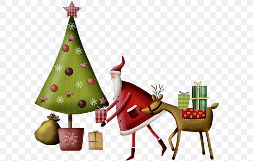Christmas Ornament Santa Claus Reindeer Christmas Tree, PNG, 600x523px, Christmas Ornament, Christmas, Christmas Decoration, Christmas Tree, Deer Download Free