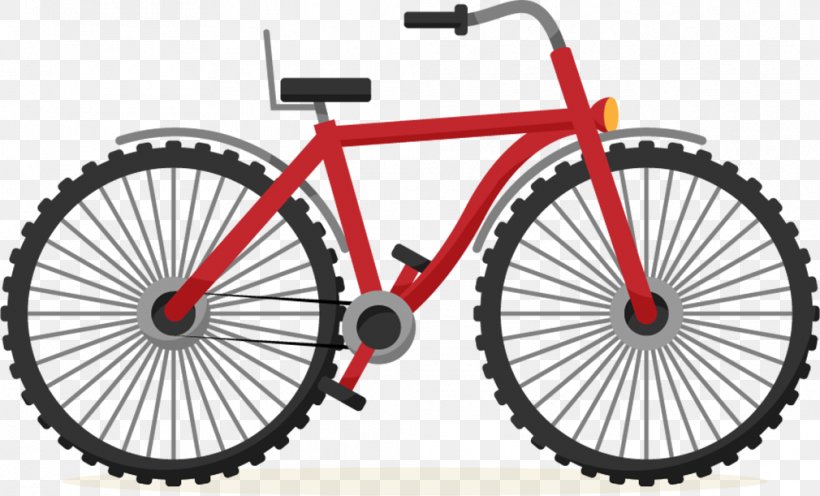 Bicycle Cycling Euclidean Vector Illustration, PNG, 1010x611px, Bicycle, Bicycle Accessory, Bicycle Drivetrain Part, Bicycle Fork, Bicycle Frame Download Free