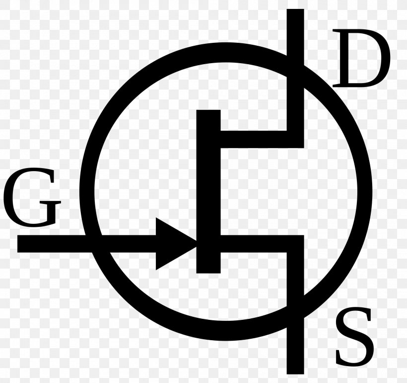 Electronic Symbol JFET MOSFET Integrated Circuits & Chips Field-effect Transistor, PNG, 2000x1880px, Electronic Symbol, Amplifier, Area, Bipolar Junction Transistor, Black And White Download Free