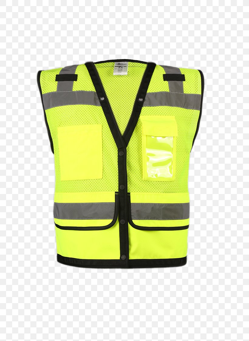 Gilets High-visibility Clothing ML Kishigo S5008 Economy Class 2 Ultra-Cool Surveyors Snap Vest Pocket, PNG, 750x1125px, Gilets, Clothing, Green, High Visibility Clothing, Highvisibility Clothing Download Free