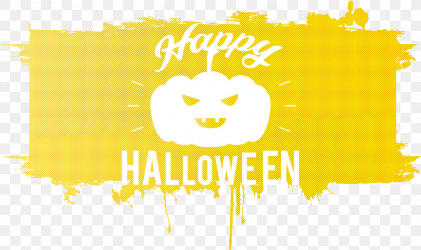 Happy Halloween, PNG, 2999x1786px, Happy Halloween, Emoticon, Happiness, Line, Logo Download Free