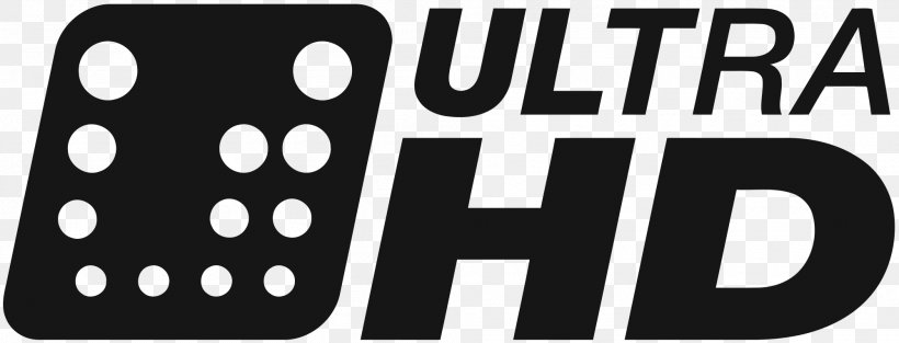 Logo Ultra-high-definition Television 4K Resolution, PNG, 2000x764px, 4k Resolution, Logo, Black And White, Brand, Digitaleurope Download Free