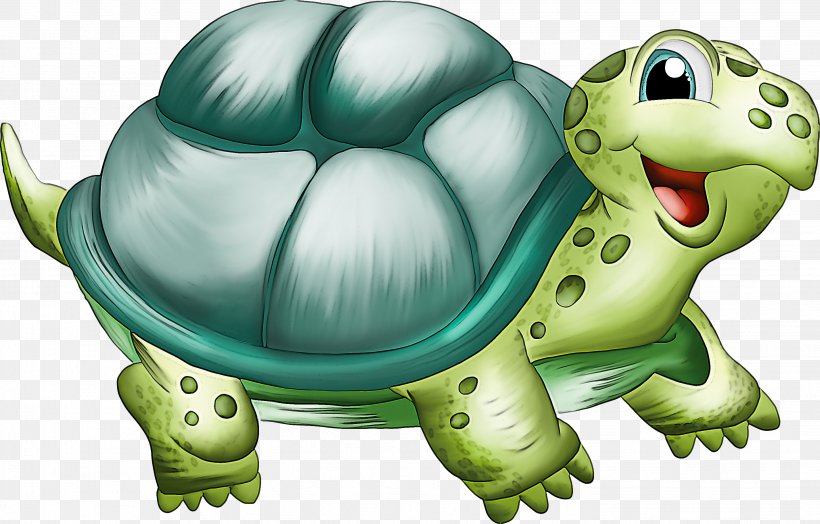 Tortoise Turtle Green Reptile Sea Turtle, PNG, 2852x1824px, Tortoise, Animal Figure, Cartoon, Green, Reptile Download Free