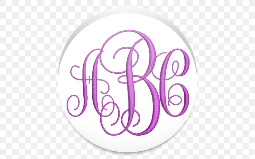 Machine Embroidery Monogram Sewing Font, PNG, 512x512px, Machine Embroidery, Area, Craft, Cursive, Embroidery Download Free