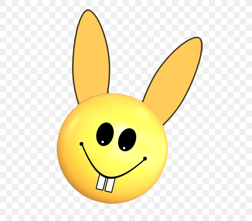 Smiley Easter Bunny Hare Bye Bye School, PNG, 720x720px, Smiley, Animation, Cartoon, Ear, Easter Download Free
