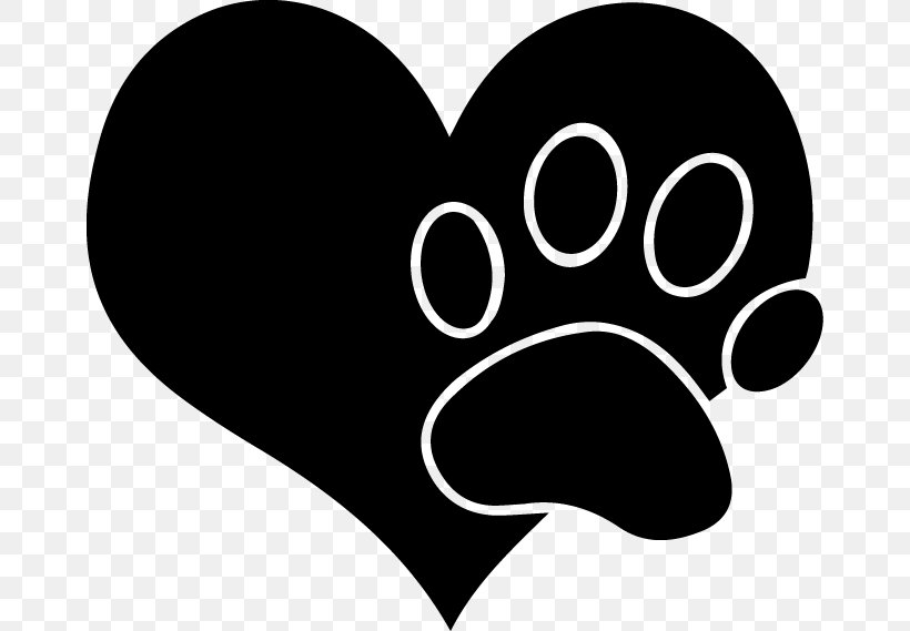 Paw White Snout Black M, PNG, 664x569px, Paw, Black, Black And White, Black M, Heart Download Free