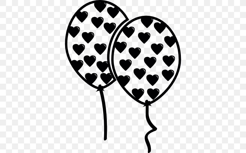White Balloons, PNG, 512x512px, Balloon, Black, Black And White, Computer Software, Heart Download Free