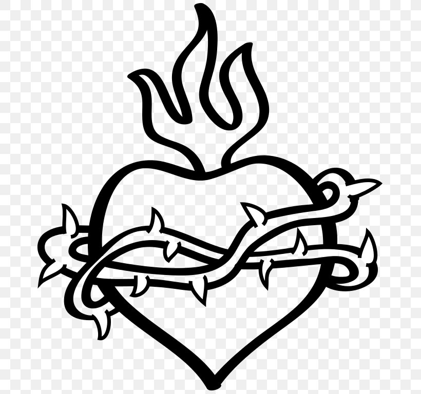 Sacred Heart Visual Arts Line Art Clip Art, PNG, 685x768px, Watercolor, Cartoon, Flower, Frame, Heart Download Free