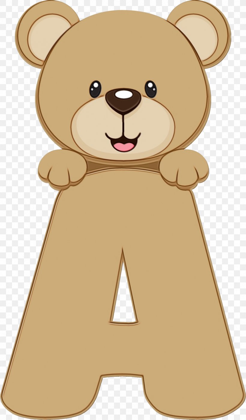 Teddy Bear, PNG, 846x1443px, Watercolor, Animal Figure, Bear, Brown, Brown Bear Download Free