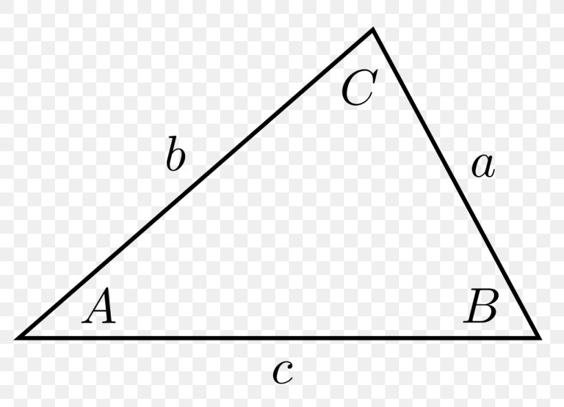 Triangle Trigonometry Law Of Sines Weitzenböck's Inequality, PNG, 1024x740px, Triangle, Area, Black And White, Degree, Diagram Download Free