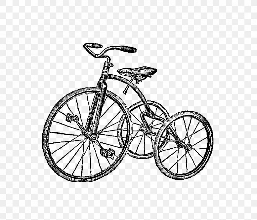 Tricycle Drawing Bicycle Photography Clip Art, PNG, 826x709px, Tricycle, Bicycle, Bicycle Accessory, Bicycle Drivetrain Part, Bicycle Frame Download Free