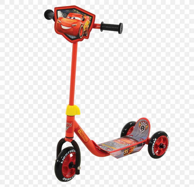 Lightning McQueen Kick Scooter Wheel Electric Vehicle, PNG, 900x869px, Lightning Mcqueen, Balance Bicycle, Battery Electric Vehicle, Bicycle Accessory, Car Download Free