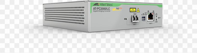 Allied Telesis AT-PC2000/LC AT-PC2000/LC-60 Optical Fiber Small Form-factor Pluggable Transceiver Gigabit Interface Converter, PNG, 1200x324px, Optical Fiber, Allied Telesis, Computer Component, Computer Network, Electronics Accessory Download Free
