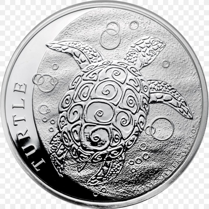 Hawksbill Sea Turtle Sunshine Minting, Inc. Coin, PNG, 900x900px, 2017, Turtle, Black And White, Brazil, Brazilian Real Download Free