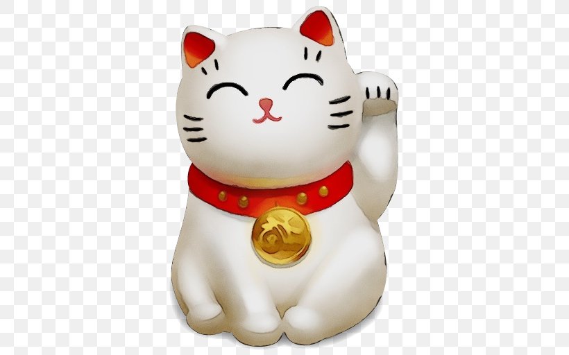 White Cat Toy Cartoon Animal Figure, PNG, 512x512px, Watercolor, Animal Figure, Cartoon, Cat, Kitten Download Free